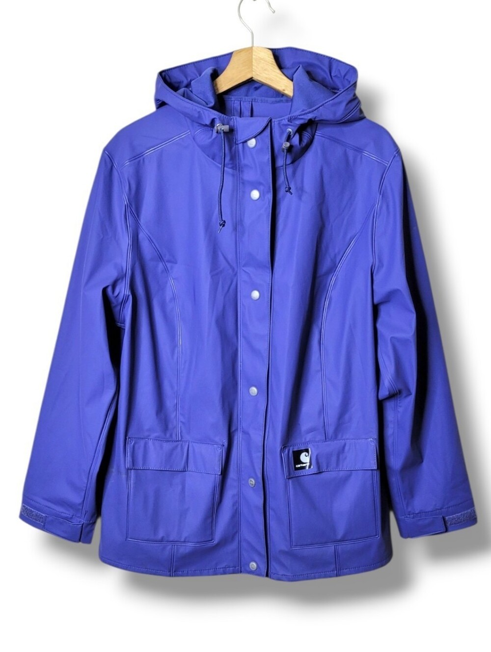 Carhartt Women's Medford Hooded Rain Jacket • Size L Periwinkle